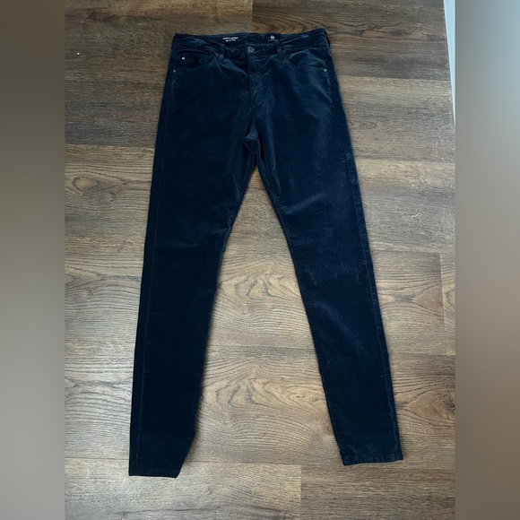 AG Farrah High Rise Skinny Velvet Pants - Picture 3 of 6